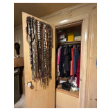 Belts and clothes in all different sizes and styles