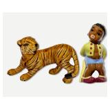 9 "Tiger Boy" Salt & Pepper Set (Ceramic Arts Studio) 