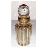 78 Baccarat Crystal Perfume Decanter "Cotes Plates" French