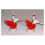 92 Soviet-Era USSR Porcelain Ukrainian Folk Dancer Figurines (SET of 2)