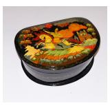 107 Russian Laquer Palekh Box "Dead Princess and the Seven Bogatyrs"