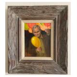 374 Balloon Man Oil Painting - Wendell Keith Hall