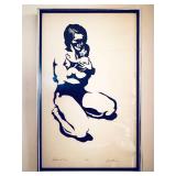 381 "Father & Son" Screen Print 14/50 (Lg.) by David Jonathon Miller