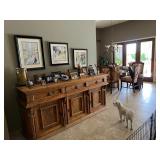 Mexican Pine Buffet/Server & Art