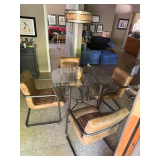 Dining Table w/ Leather Chairs