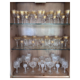Handpainted and crystal barware (more available)