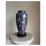 Handpainted Japanese lusterware vase
