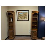 Michael Amini Pair of Bookcases