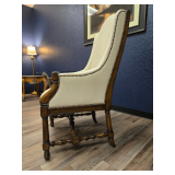 Pair of Marge Carson Highback Chairs