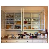 Large collection of mugs teapots bowls and Asian ceramics at a Bellevue Estate Sale.