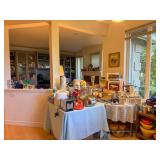 Vintage kitchen appliances cookware and small appliances at a Bellevue Estate Sale.