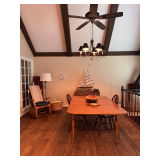 Maple drop leaf table with two leaves