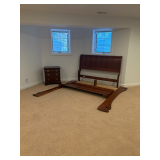 Knob Creek Queen Sleigh Bed with Nigh Stand with Tall Boy Chester $1K