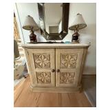 Southwestern accent cabinet with Port Lamps