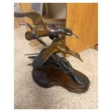 The "Gale Winds": limited-edition bronze sculpture created by renowned wildlife artist Ronnie Wells