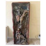 Don Quixote and Sancho Panza Relief Wall Plaque