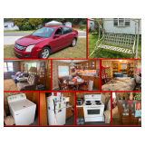 2008 Ford Fusion SE, appliances, furniture, lawn & garage items, fishing gear, household goods + BUL