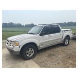 2002 Harley, 2002 Ford Explorer, 2001 Chevy Tracker, Flatbed Trailer, IH Tractor, Kawasaki Mule, Hea