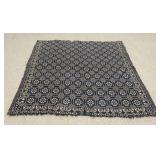 1008	1833 OHIO COVERLET, SOME WEAR, APPROXIMATELY 74 IN X 73 IN