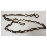 1020	FORGED IRON CHAIN, APPROXIMATELY 8 FT