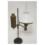 1057	STUDENT LAMP 1873 CA KLEEM ANN, CRACK IN TOP OF CHIMNEY