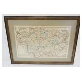 1060	TOPOGRAPHICAL MAP OF SOMERSET COUNTY HUNTERDON COUNTY, NEW JERSEY, APPROXIMATELY 23 IN X 32 IN 