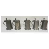 1069	PEWTER STEINS, EACH APPROXIMATELY 9 IN H