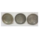 1083	GROUP OF SMALL PEWTER MEASURES, TALLEST APPROXIMATELY 2 3/4 IN H