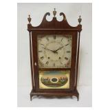 1141	ELI TERRY PILLAR & SCROLL CLOCK, APPROXIMATELY 31 IN H