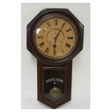 1145	ANSONIA A REGULATOR CLOCK, APPROXIMATELY 30 IN H