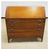 1164	ANTIQUE CHERRY DOVETAILED SECRETARY DESK, APPROXIMATELY 42 IN X 19 IN X 43 IN HIGH
