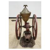 1165	STAR MILL NO 10A DOUBLE WHEEL COFFEE GRINDER, PHILADELPHIA, APPROXIMATELY 23 IN X 20 IN X 37 IN HIGH