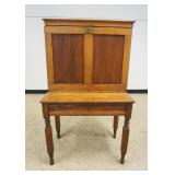 1167	2 PART COUNTRY PINE PLANTATION DESK, APPROXIMATELY 33 IN X 20 IN X 57 IN HIGH