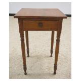 1172	ANTIQUE WALNUT ONE DRAWER STAND, APPROXIMATELY 19 IN X 19 IN X 29 IN HIGH