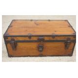 1178	PINE STORAGE TRUNK W/METAL BANDING, APPROXIMATELY 18 IN X 32 IN X 13 IN