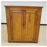 1185	COUNTRY PINE & POPLAR 2 DOOR JAM CUPBOARD, APPROXIMATELY 20 IN X 50 IN X 57 IN HIGH