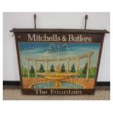 1189	DOUBLE SIDED SIGN *MITCHELLS & BUTLERS THE FOUNTAIN*, APPROXIMATELY 46 IN X 38 IN