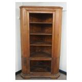 1190	OPEN 2 PART CORNER CABINET, APPROXIMATELY 46 IN X 27 IN X 81 IN H