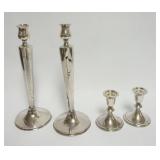 1015	WEIGHTED STERLING SILVER CANDLESTICKS																																																										