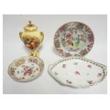 1031	GROUP OF ASSORTED CHINA INCLUDING AYNSLEY ENGLAND COVERED URN, RICHARD GINORI OVAL DISH, ROSE M