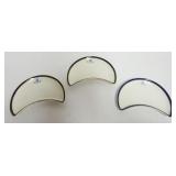 1036	CRESCENT SHAPED ENGLISH DISHES W/LIONS HEAD CRESTS, EACH APPROXIMATELY 8 IN X 5 IN													