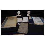 1038	LENOX ART DECO FLAPPER PORCELAIN SILHOUETTES & EARLY LENOX BOOKS INCLUDING WHITE HOUSE CHINA			