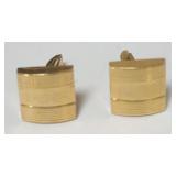 1050	14K MENS GOLD CUFFLINKS, 7.28 DWT																																																														