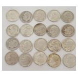 1064	GROUP OF 20 1964 & EARLIER ROOSEVELT DIMES																																																					