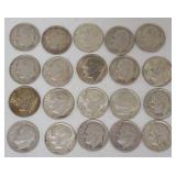 1073	GROUP OF 20 1964 & EARLIER ROOSEVELT DIMES																																																					
