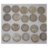 1074	GROUP OF 20 1964 & EARLIER ROOSEVELT DIMES																																																					