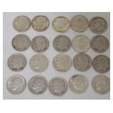 1075	GROUP OF 20 1964 & EARLIER ROOSEVELT DIMES																																																					