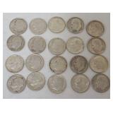 1078	GROUP OF 20 1964 & EARLIER ROOSEVELT DIMES																																																					