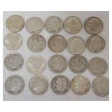 1082	GROUP OF 20 1964 & EARLIER ROOSEVELT DIMES																																																					