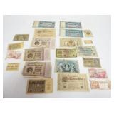 1118	GROUP OF ASSORTED FOREIGN PAPER CURRENCY																																																							